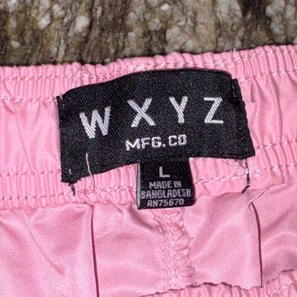 Punk Swim Trunk L Pink Skull Rose Graphic WXYZ MFG CO - Picture 8 of 11
